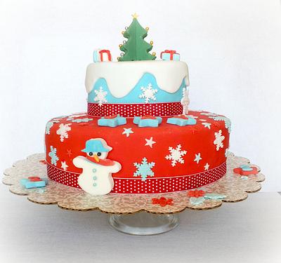 Christmas Winter Wonderland Cake - Cake by miettes