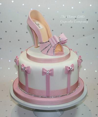 Pink Shoe Celebration Cake - Cake by Amanda’s Little Cake Boutique