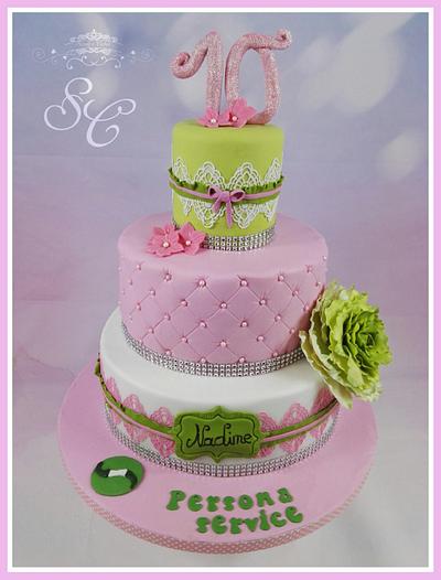 Pink & green - Cake by Sandy's Cakes - Torten mit Flair