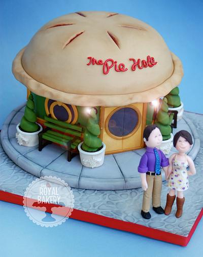 The Pie Hole Wedding Cake - Cake by Lesley Wright