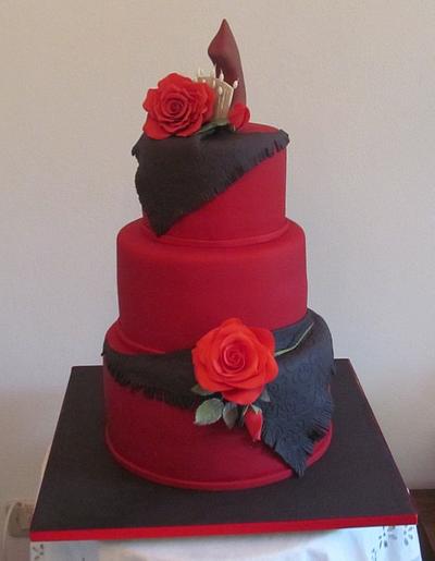 Fado themed wedding cake - Cake by Lara Correia