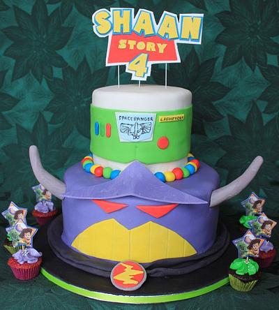 Toy Story-Buzz Lightyear and Emperor Zurg - Cake by Natalie Alt