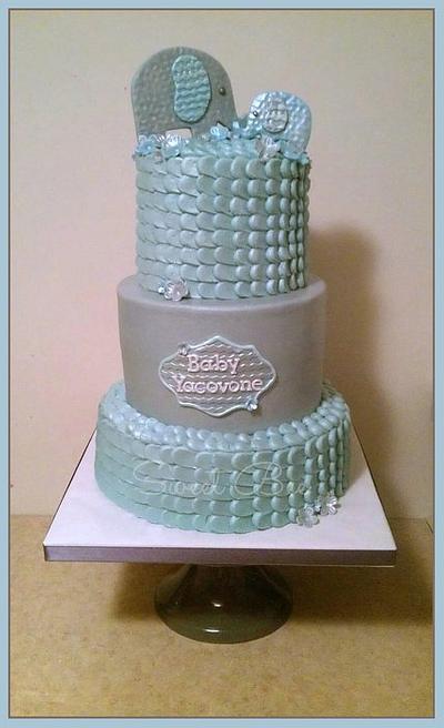 Elephant Baby Shower - Cake by Tiffany Palmer