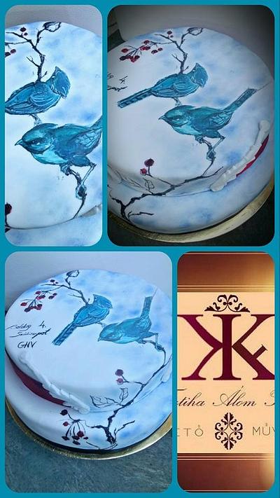Birds - Cake by Fatiha Kadi