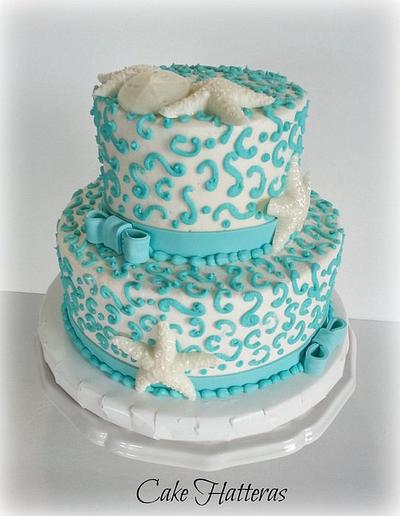Starfish and Sand Dollars - Cake by Donna Tokazowski- Cake Hatteras, Martinsburg WV