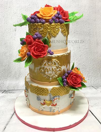 Golden Bloom - Cake by MUSHQWORLD