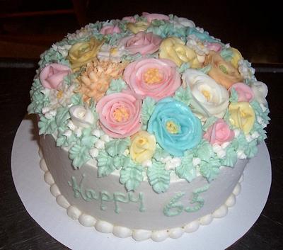 65th Birthday - Cake by BettyA