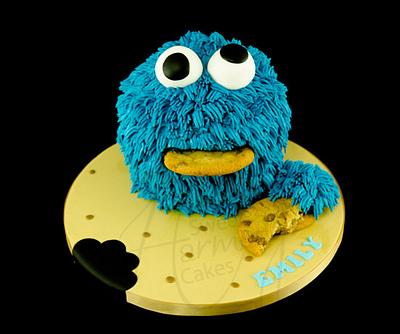 Cookie Monster giant cupcake - Cake by Sweet Harmony Cakes