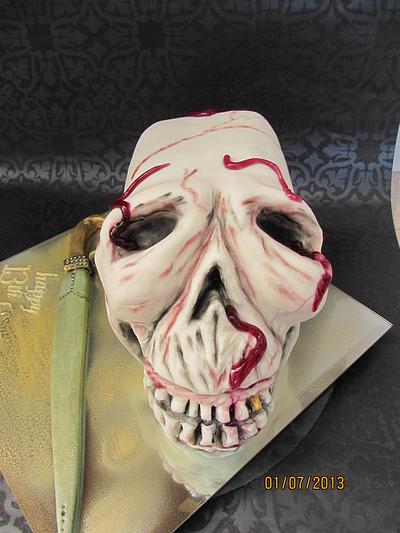 scull cake  - Cake by alison1966