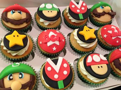 Mario & Luigi Cupcakes - Cake by Sweet Treats of Cheshire