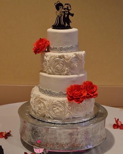 Rosettes & Bling - Cake by Lisa Hann 