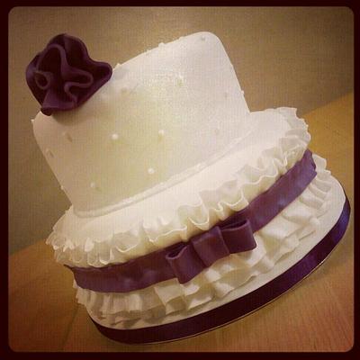 Purple Ruffle Cake - Cake by Cherish Bakery