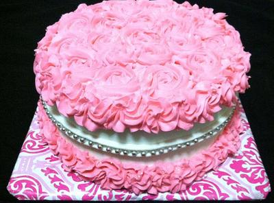 Rose birthday cake - Cake by Sweet Dreams by Jen