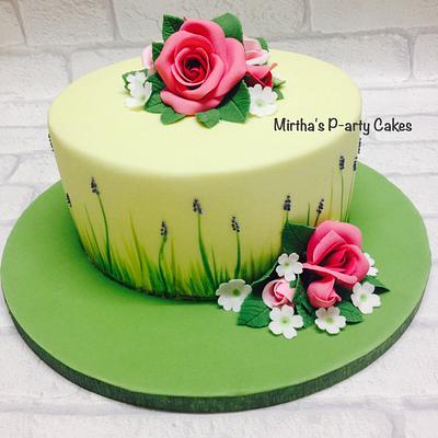 Spring Flowers - Cake by Mirtha's P-arty Cakes