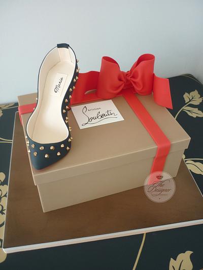Louboutin Shoe & Shoe Box Cake - Cake by Isabelle Bambridge