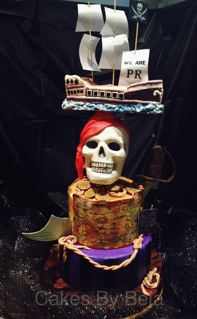 Pirate Theme cake - Cake by BelaB
