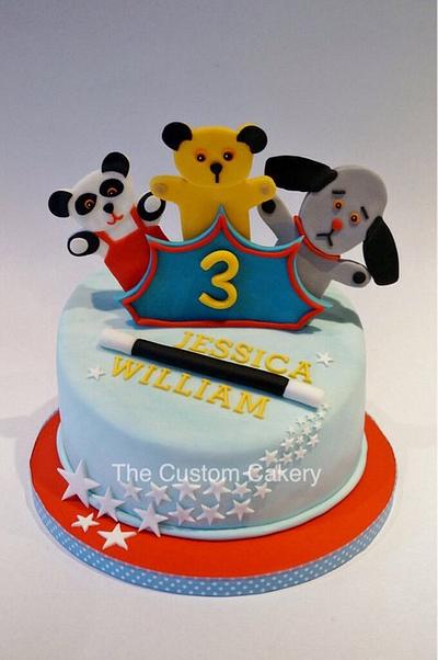 Sooty, Sue and Sweep - Cake by The Custom Cakery