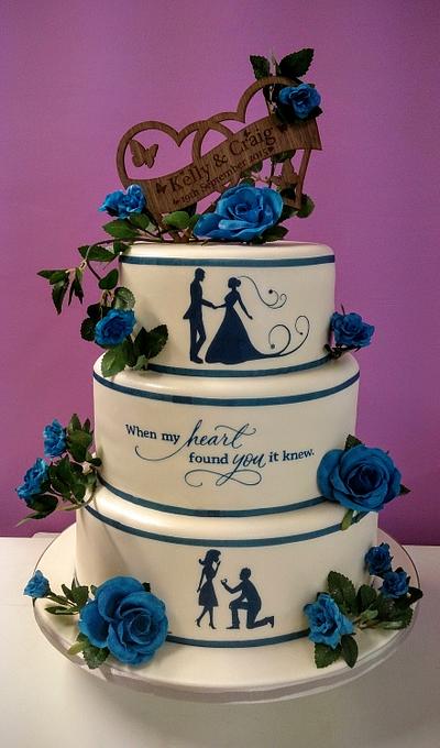 3 Tier Wedding Cake - Cake by Hayley-Jane's Cakes