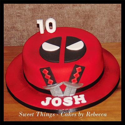 deadpool superhero - Cake by Sweet Things - Cakes by Rebecca