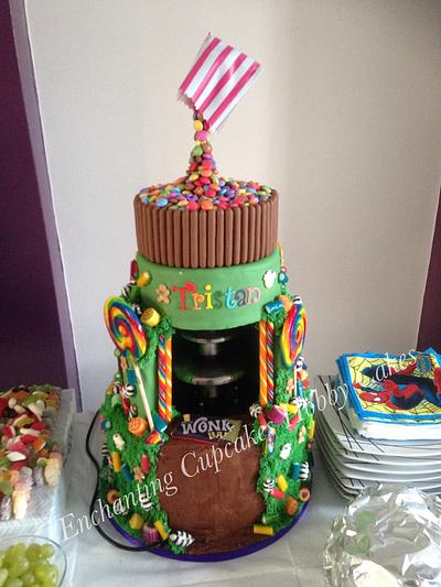 Chocolate fountain cake - Cake by Enchanting Cupcakes hobby cakes