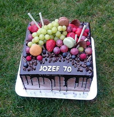 Chocolate birthday cake  - Cake by AndyCake