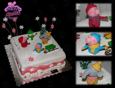 Peppa pig cake - Cake by Muffintorte