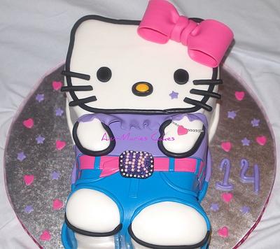 2-D Hello Kitty - Cake by Ann-Marie Youngblood
