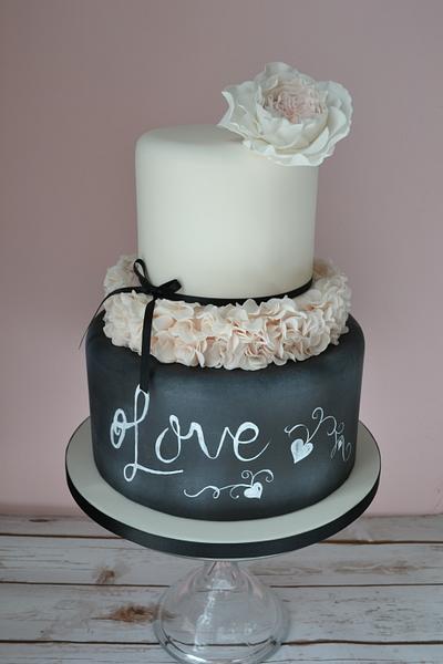 Shabby Chic Wedding Cake - Cake by AMAE - The Cake Boutique