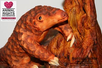 Animal Rights Collaboration - Asian Pangolin  - Cake by Suzanne Readman - Cakin' Faerie