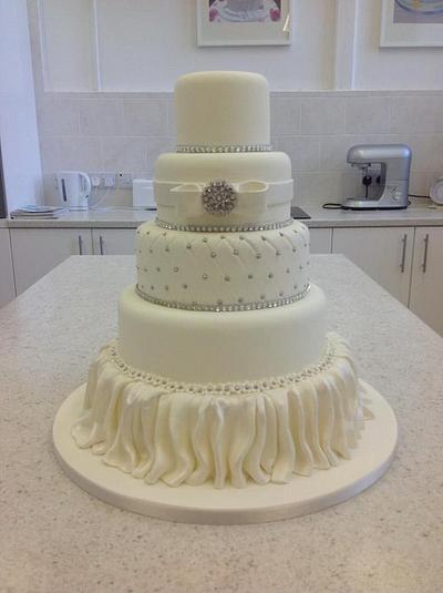 5 tier wedding cake - Cake by Donna