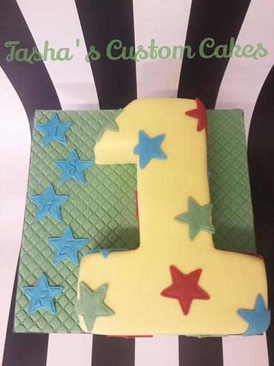 Cool number 1 cake! - Cake by Tasha's Custom Cakes