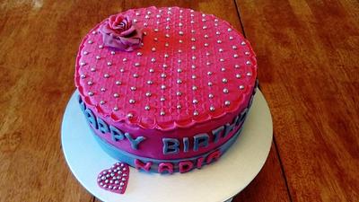 Just pink  - Cake by Agnieszka
