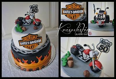 Harley-Davidson cake - Cake by cakesbykrasovlaska