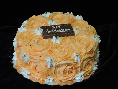 Rose Cake - Cake by Crowning Glory