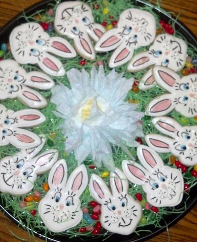 Easter Bunnies - Cake by Sherry's Sweet Shop