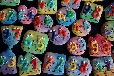 Funny Times Tables Cookies - Cake by Dragana