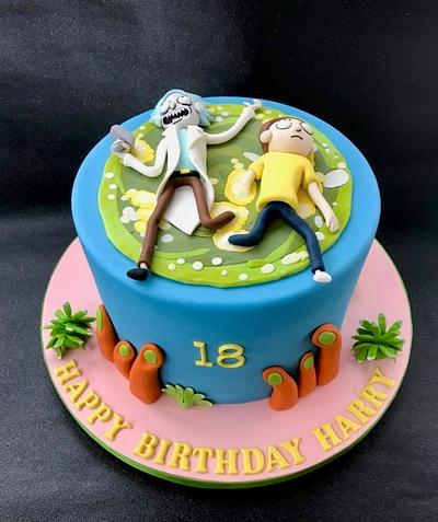 Rick and Morty - Cake by Canoodle Cake Company