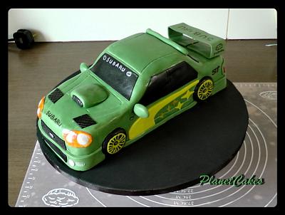 Green Subaru 1997 - Cake by Planet Cakes