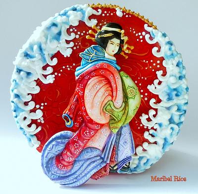 Colaboración "Primavera con Arte" Spring Art - Cake by Maribel Ríos