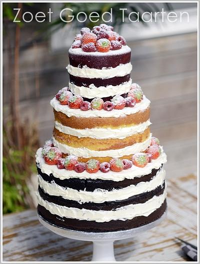 Naked Wedding Cake - Cake by Zoet Goed Taarten
