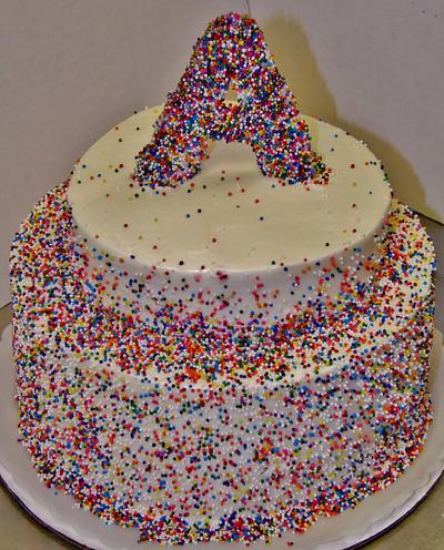 Buttercream Sprinkle birthday cake - Cake by Nancys Fancys Cakes & Catering (Nancy Goolsby)