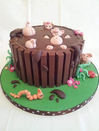 Pigs in Mud - Cake by Sam Belben