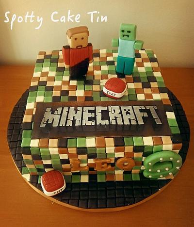 Another Minecraft cake - Cake by Shell at Spotty Cake Tin