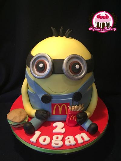 McDonalds Minion cake - Cake by Sophie's Bakery