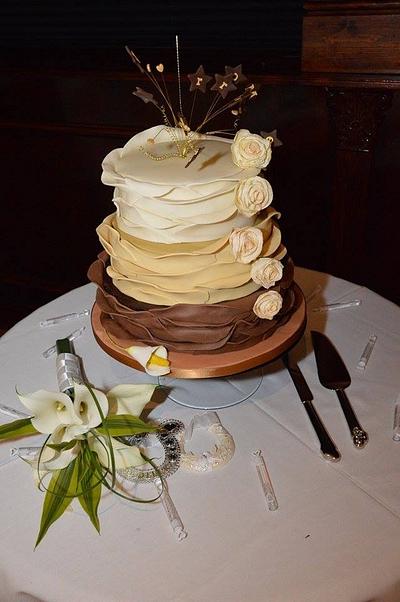 Chocolate ruffles  - Cake by Dawn Wells