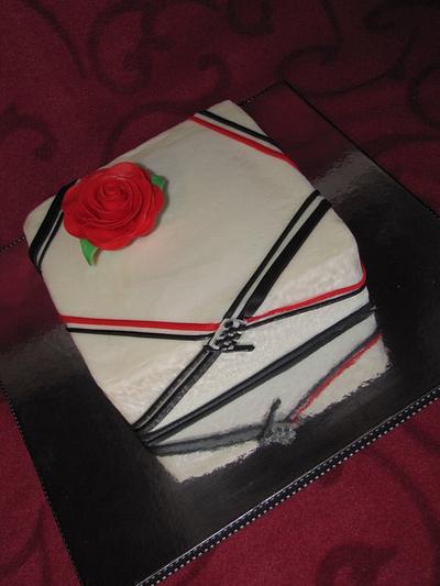 Small wedding renewal cake - Cake by Tiffany Palmer