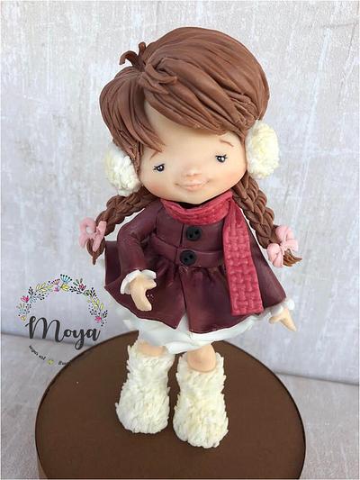Winter little girl  - Cake by Branka Vukcevic