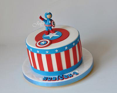 Captain America - Cake by Jolana Brychova