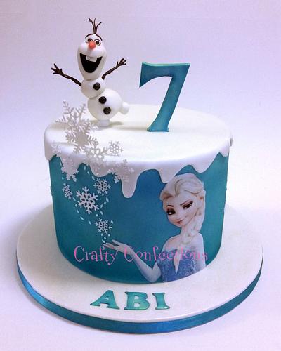 Frozen themed birthday cake - Cake by Craftyconfections