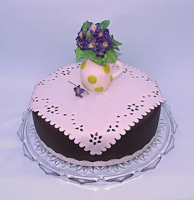  Violets for my mom - Cake by Zuzana Bezakova
